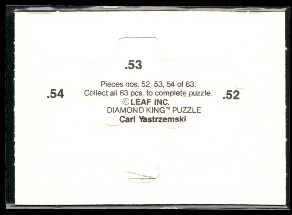 Puzzle Piece Lot Bundle 10 Different Baseball Cards P002 back