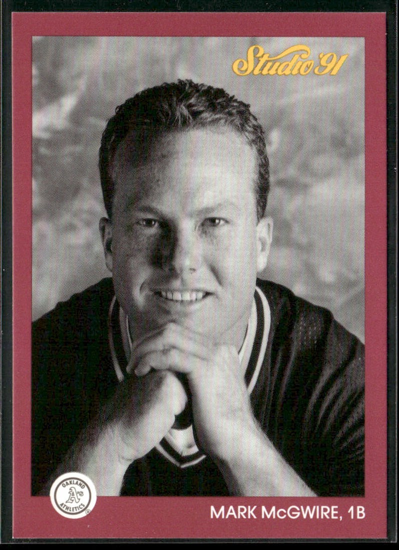 Mark McGwire Player Lot Bundle 10 Different Baseball Cards MM002 Athletics back