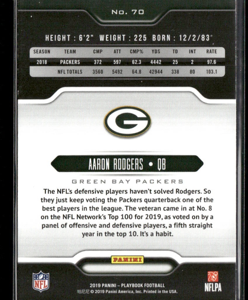 Aaron Rodgers Player Lot Bundle 10 Different Football Cards AR001 Packers Jets back