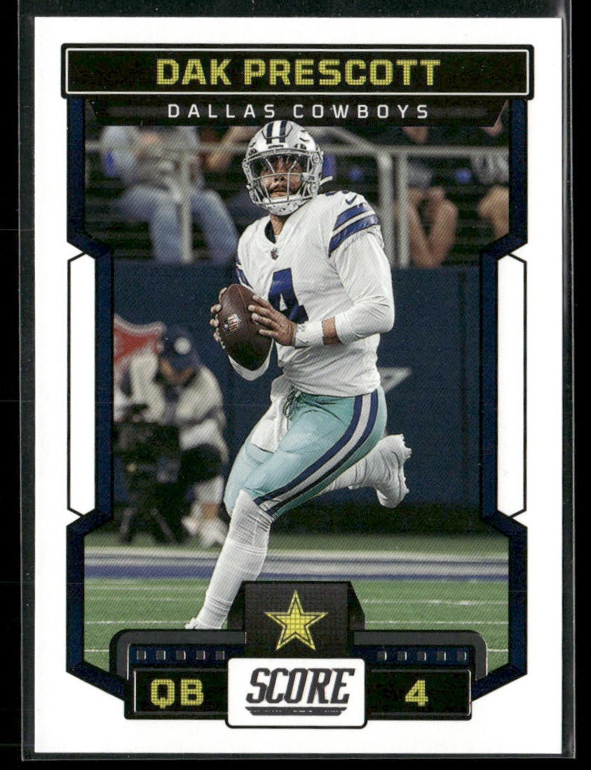 Dak Prescott Player Lot Bundle 10 Different Football Cards DP003 Cowboys back