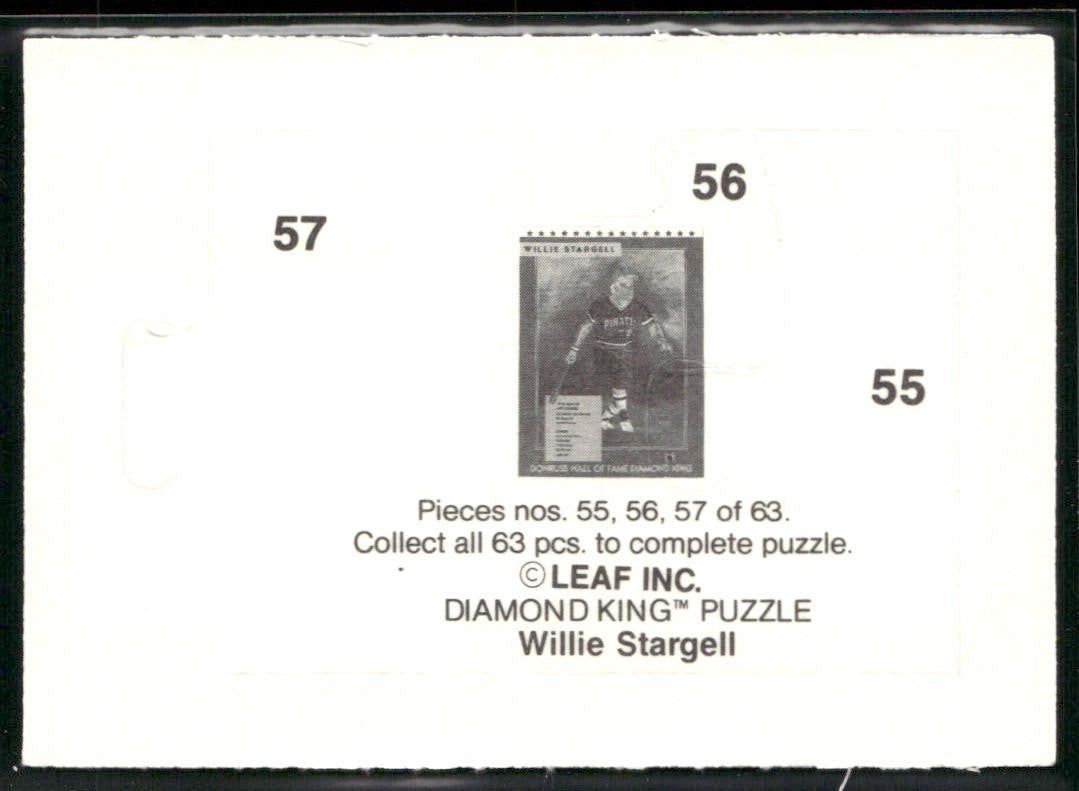 Puzzle Piece Lot Bundle 10 Different Baseball Cards P001 back