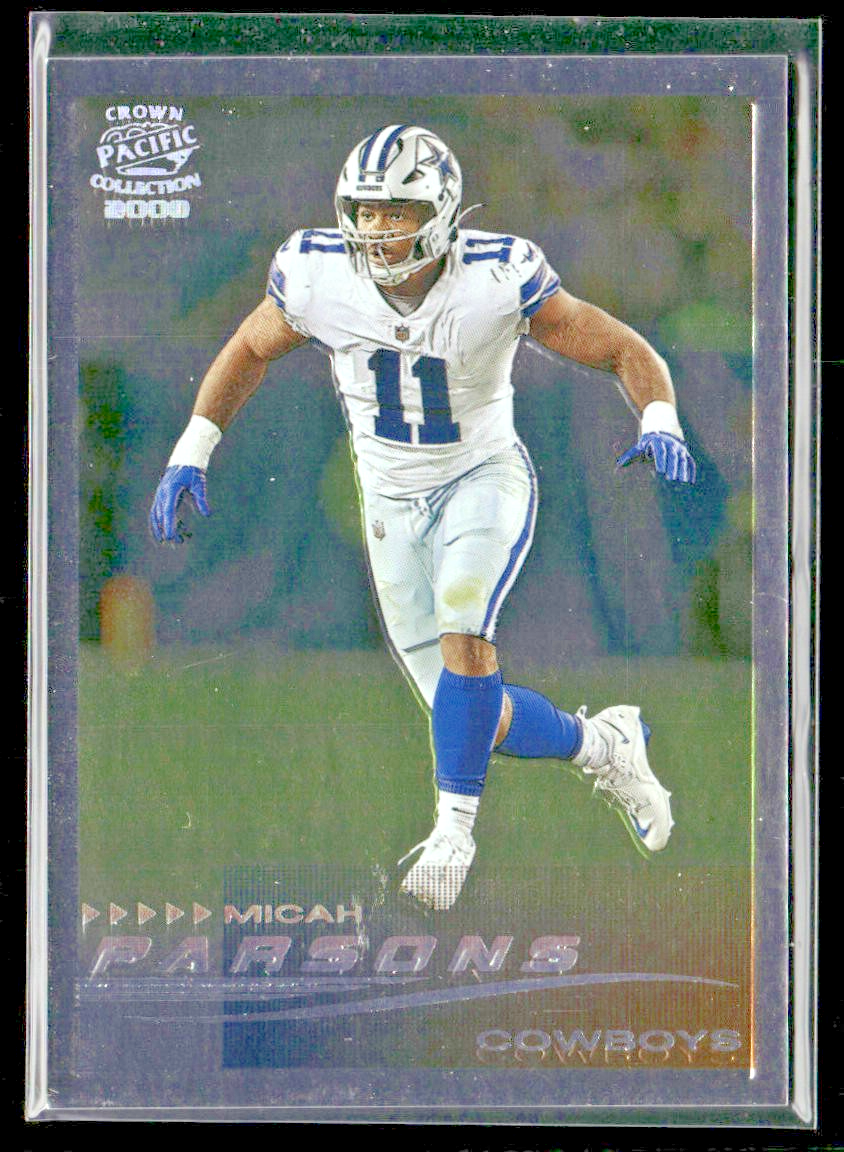 Micah Parsons Player Lot Bundle 10 Different Football Cards MP001 Cowboys front