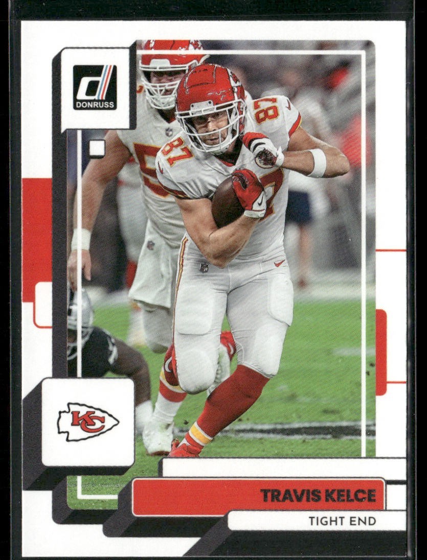 Travis Kelce Player Lot Bundle 10 Different Football Cards TK002 Chiefs back