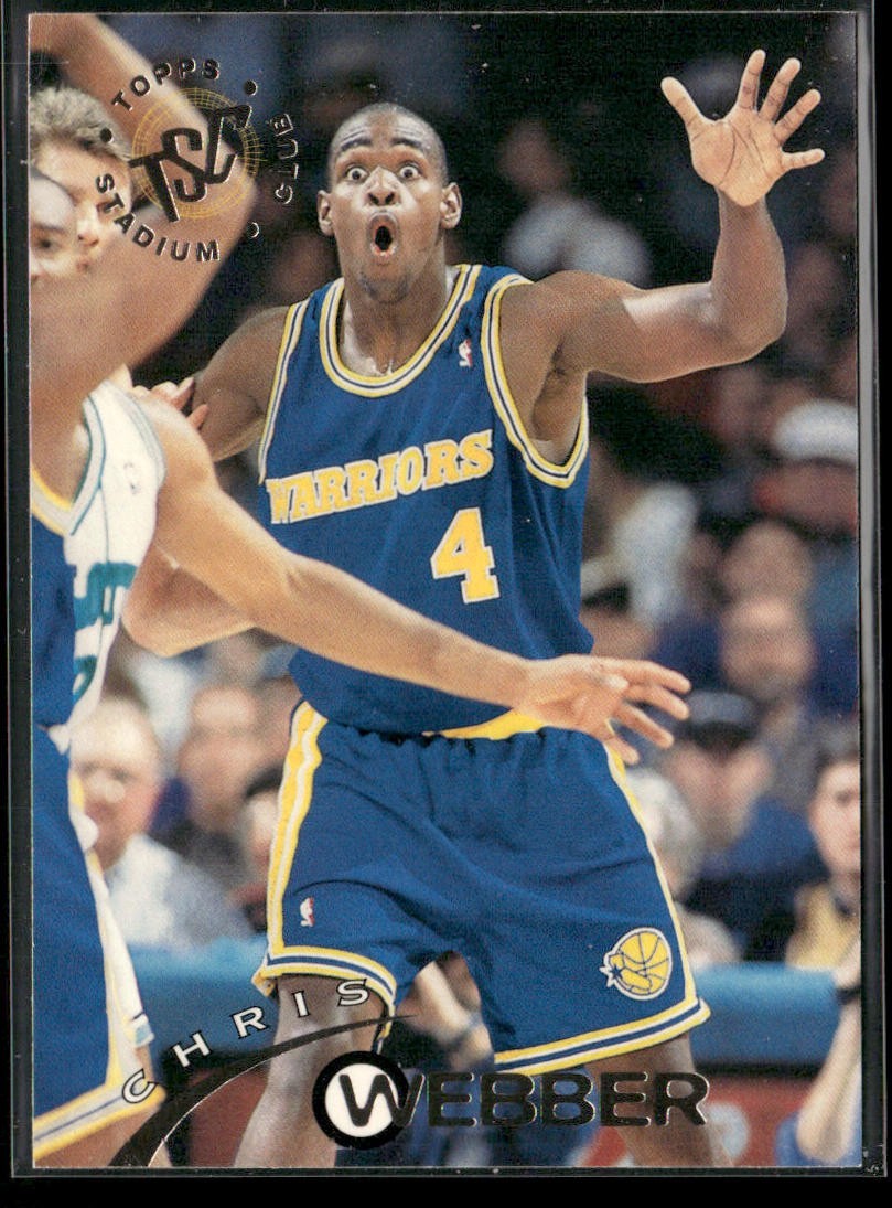 Chris Webber Player Lot Bundle 10 Basketball Cards CW003 Warriors 1 RC back