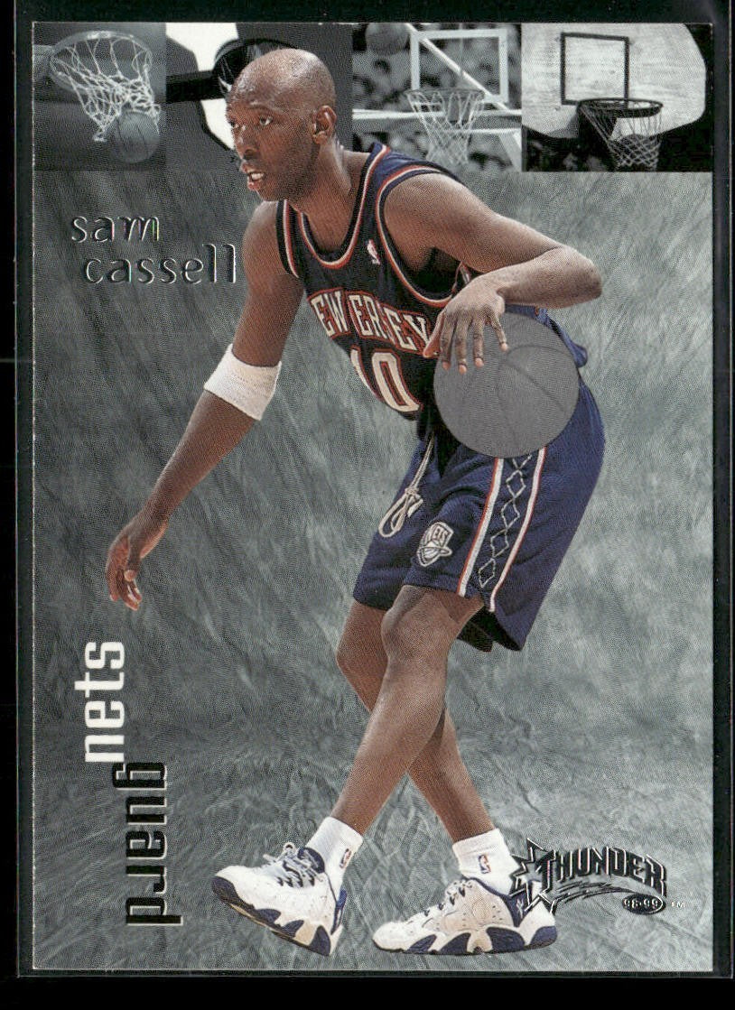 Sam Cassell Player Lot Bundle 10 Basketball Cards SC001 Rockets Nets 1 RC back