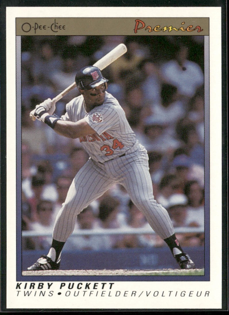 Kirby Puckett Player Lot Bundle 10 Different Baseball Cards KP001 Twins back