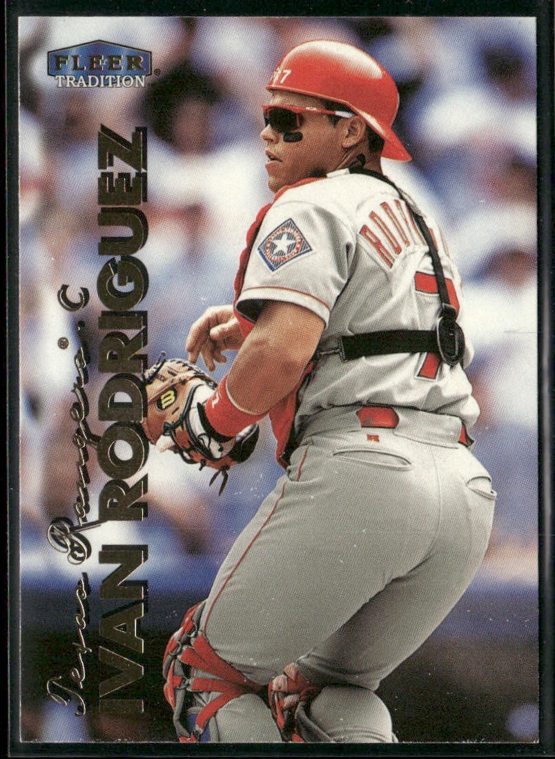 Ivan Rodriguez Player Lot Bundle 10 Different Baseball Cards IR001 Rangers back
