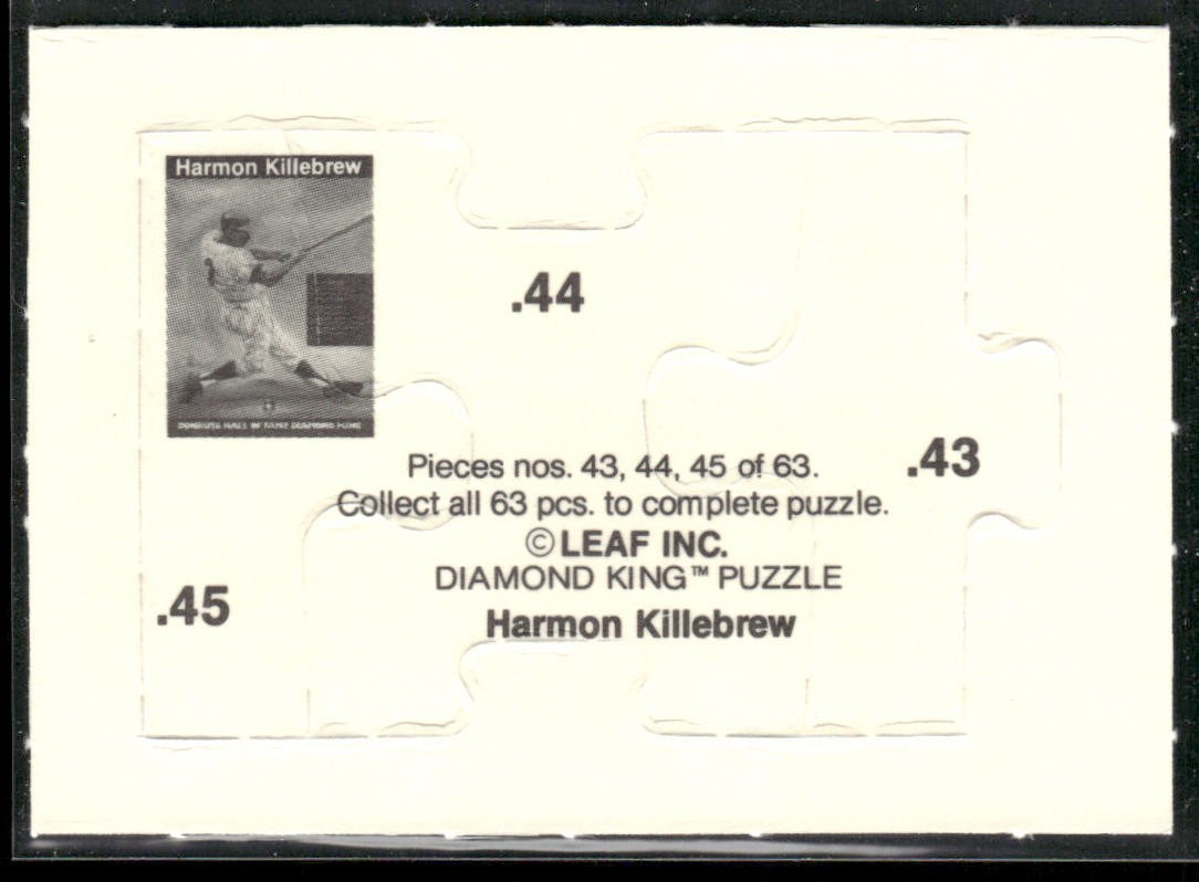 Puzzle Piece Lot Bundle 10 Different Baseball Cards P008 back