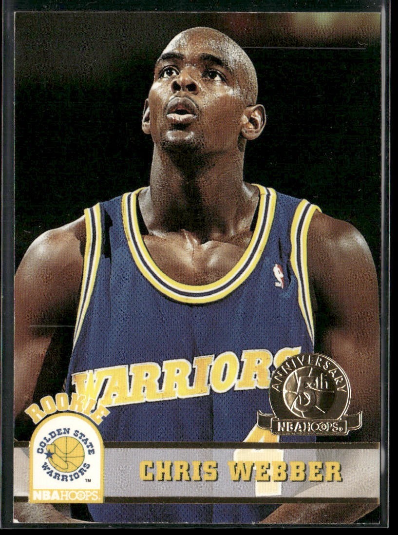 Chris Webber Player Lot Bundle 10 Basketball Cards CW004 Warriors 2 RC front