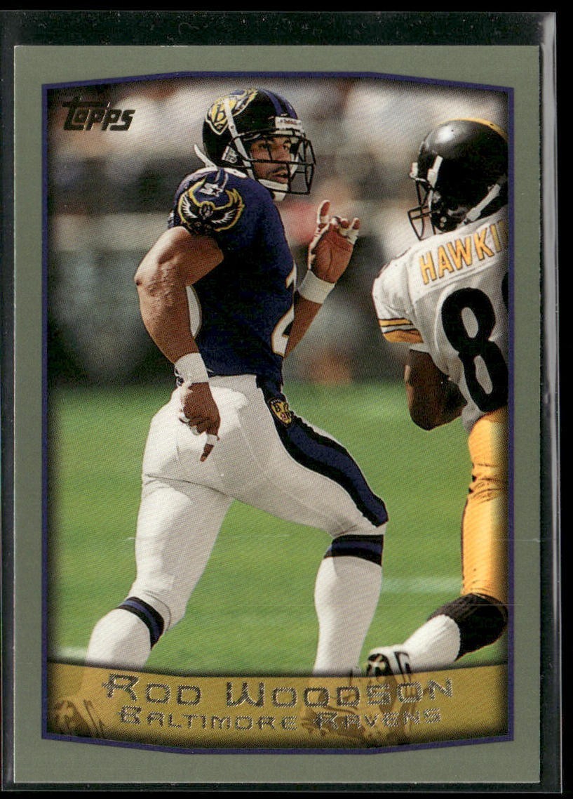 Rod Woodson Player Lot Bundle 10 Different Football Cards RW004 Steelers back