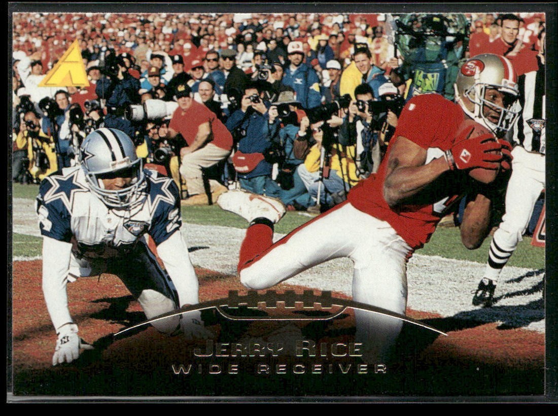 Jerry Rice Player Lot Bundle 10 Different Football Cards JR001 49ers back