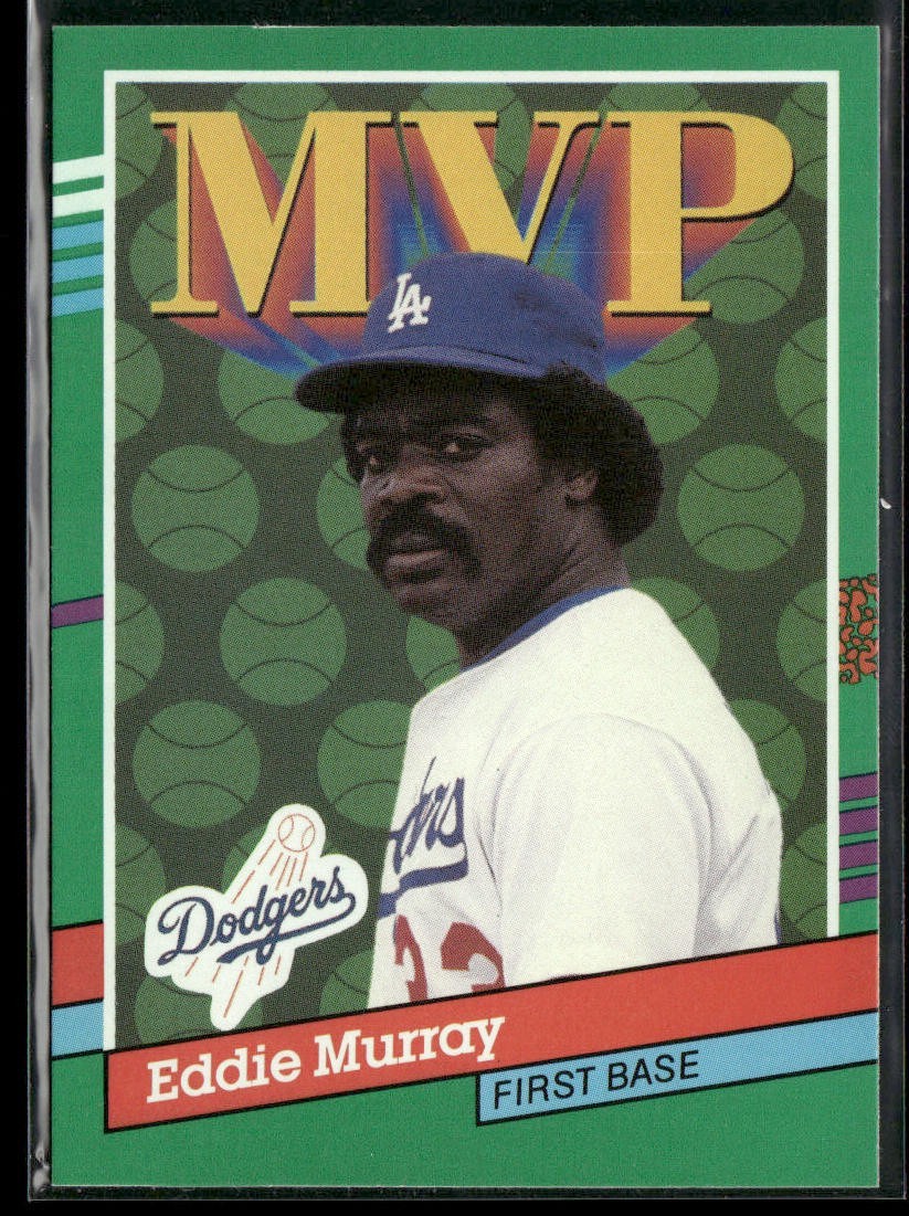 Eddie Murray Player Lot Bundle 10 Different Baseball Cards EM001 Orioles Mets back