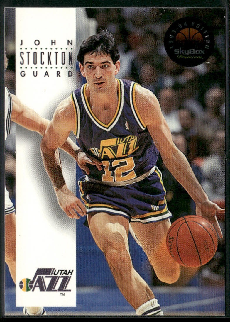 John Stockton Player Lot Bundle 10 Basketball Cards JS002 Utah Jazz back