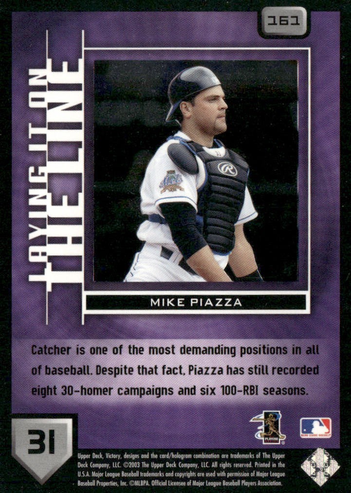 Mike Piazza Player Lot Bundle 10 Different Baseball Cards MP002 Dodgers Mets back