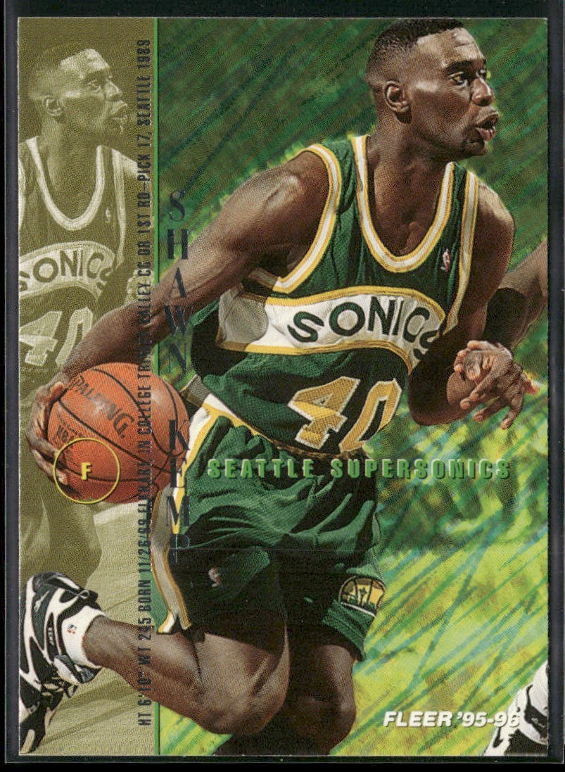 Shawn Kemp Player Lot Bundle 10 Basketball Cards SK004 Supersonics Cavs back