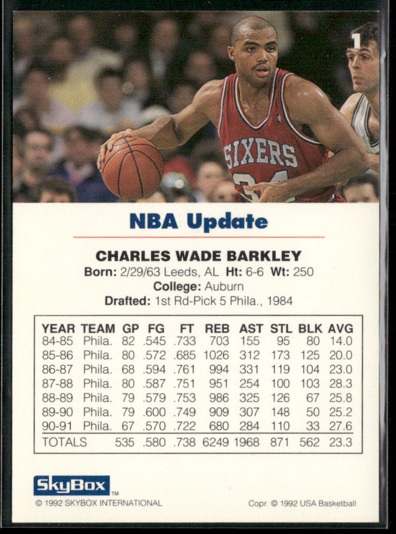 "Sir" Charles Barkley Player Lot Bundle 10 Basketball Cards CB003 Suns Sixers back