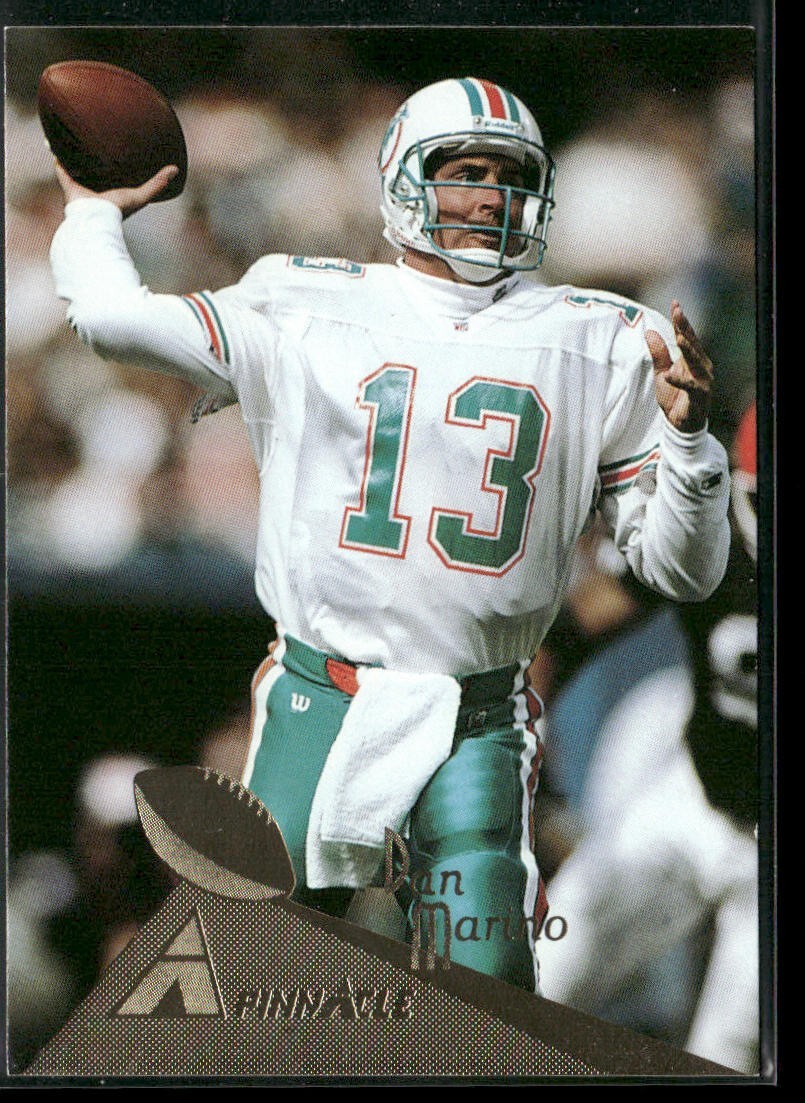 Dan Marino Player Lot Bundle 10 Different Football Cards DM001 Dolphins back