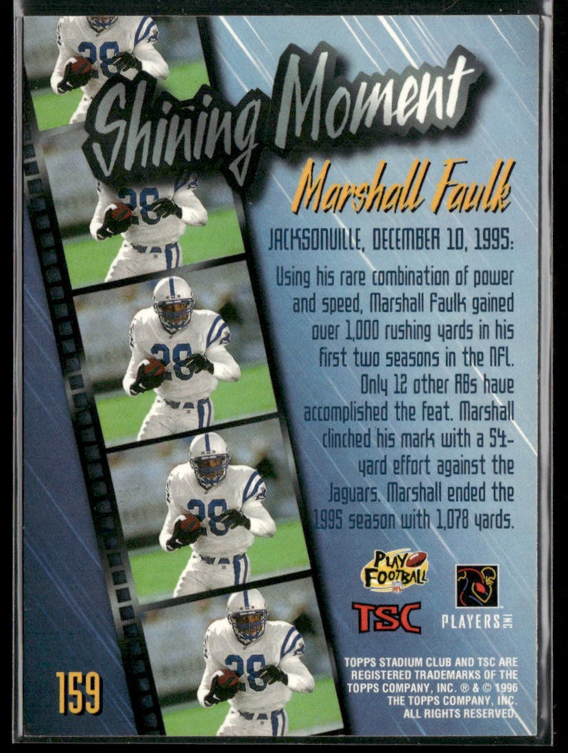 Marshall Faulk Player Lot Bundle 10 Different Football Cards MF004 Colts Rams back