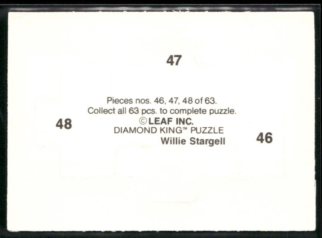 Puzzle Piece Lot Bundle 10 Different Baseball Cards P007 back
