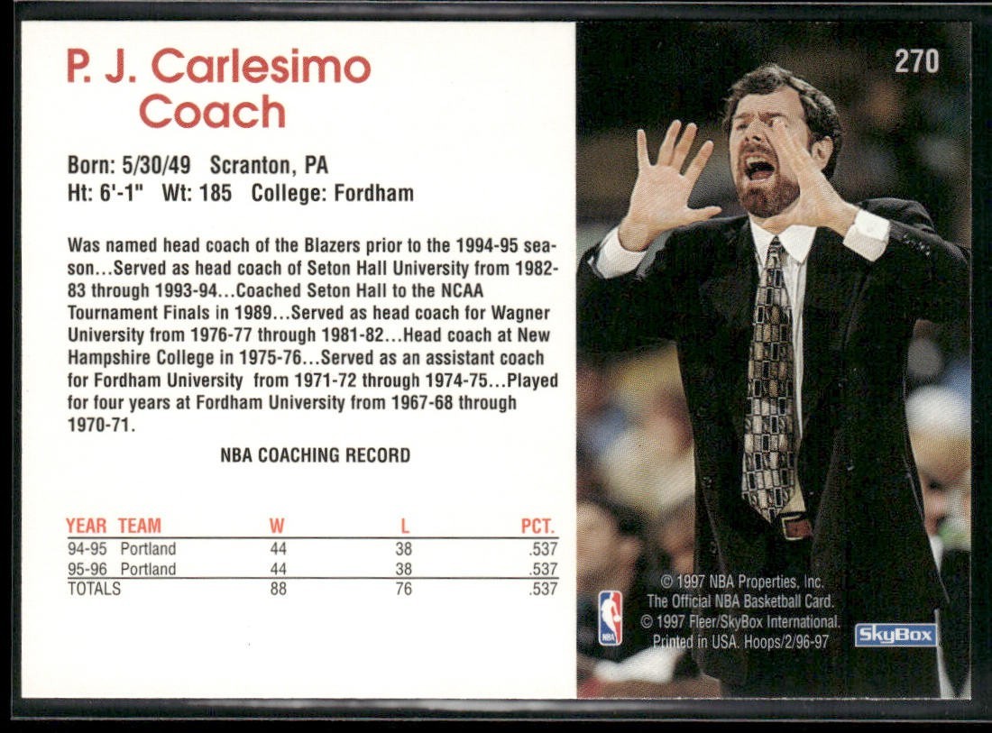 NBA Coaches Lot Bundle 10 Basketball Cards C009 Various Teams back