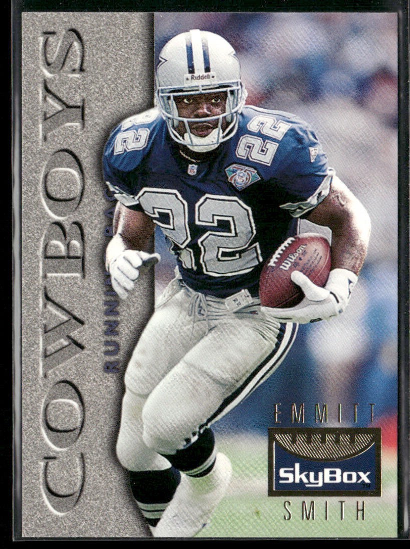 Emmitt Smith Player Lot Bundle 10 Different Football Cards ES002 Cowboys back