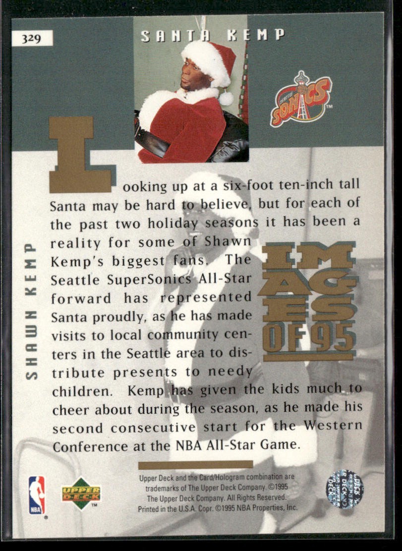 Shawn Kemp Player Lot Bundle 10 Basketball Cards SK004 Supersonics Cavs back
