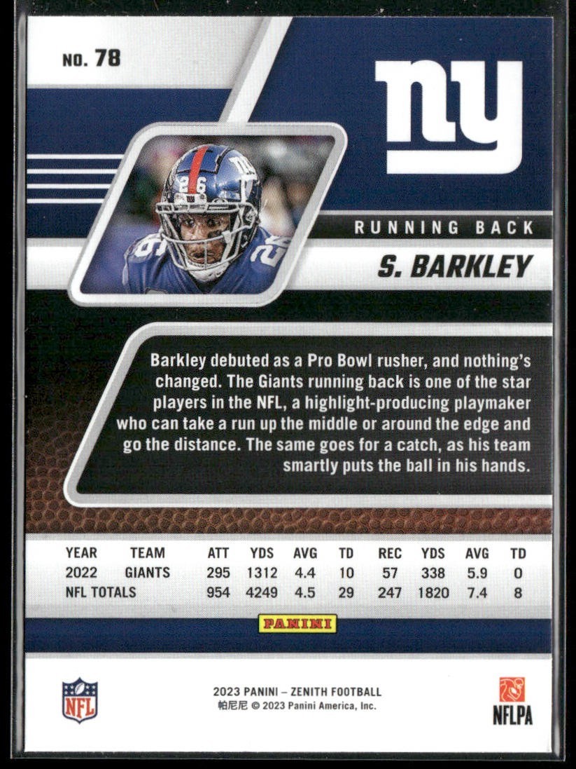 Saquon Barkley Player Lot Bundle 10 Different Football Cards SB003 Giants back