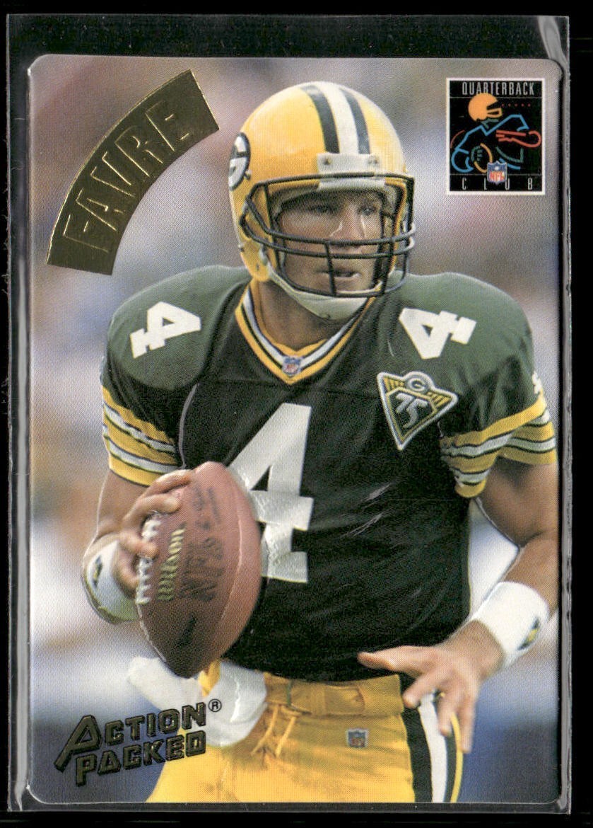 Brett Favre Player Lot Bundle 10 Different Football Cards BF001 Packers back
