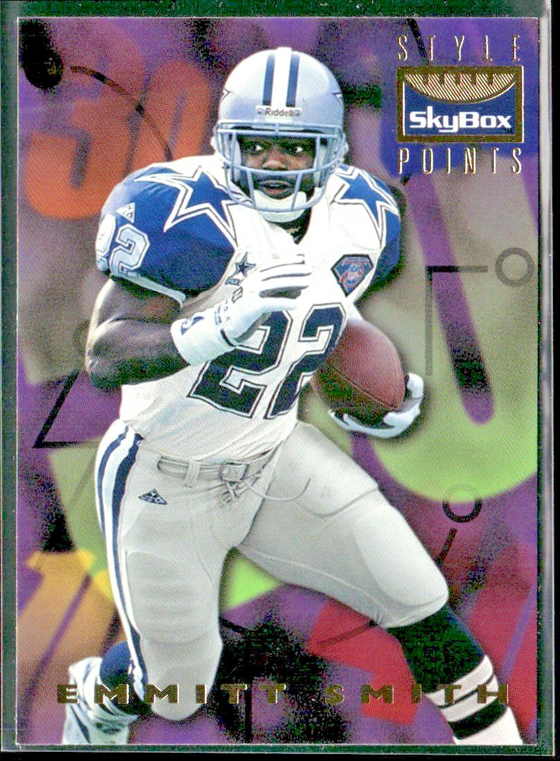 Emmitt Smith Player Lot Bundle 10 Different Football Cards ES006 Cowboys front