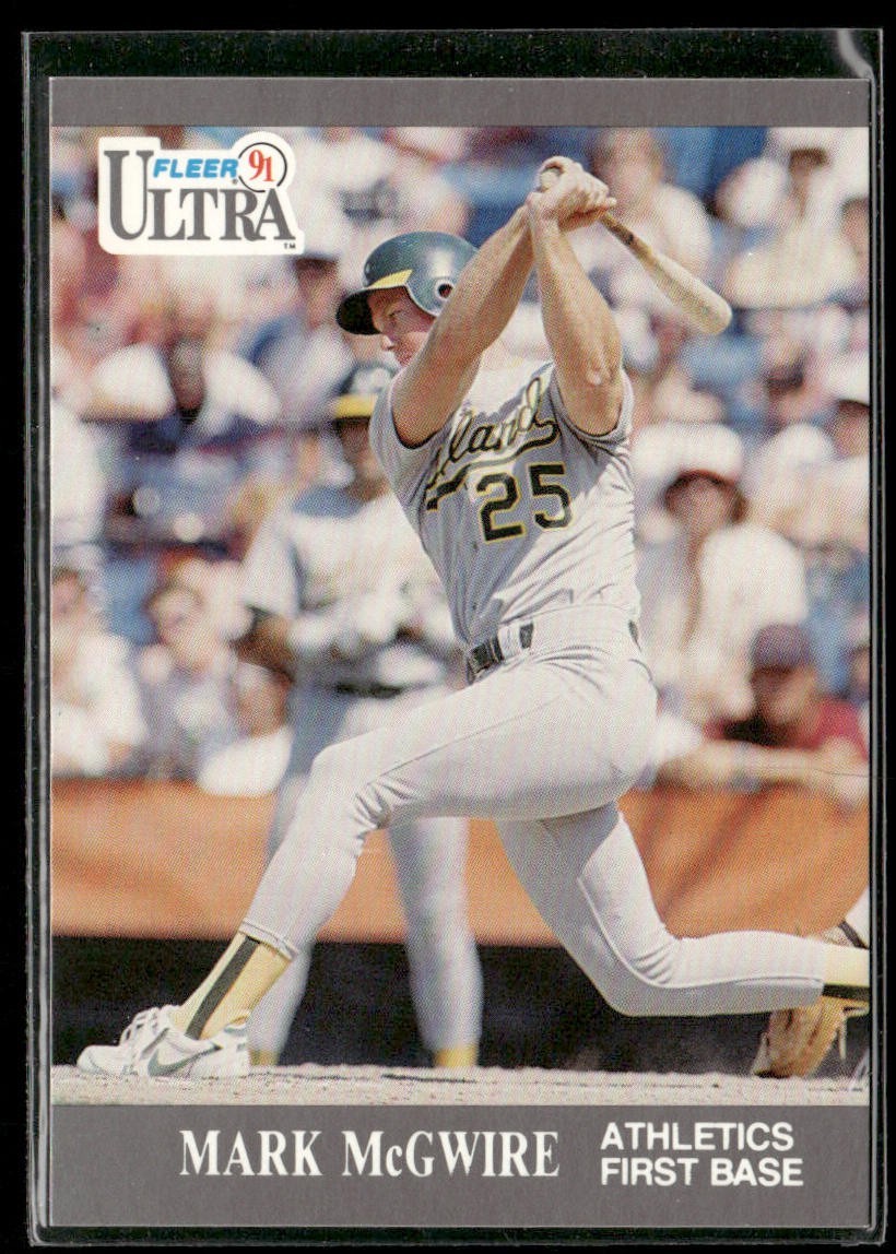 Mark McGwire Player Lot Bundle 10 Different Baseball Cards MM001 Athletics back