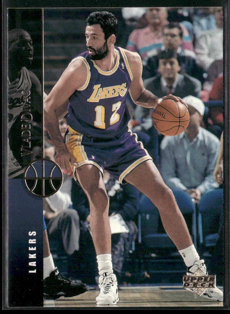 Vlade Divac Player Lot Bundle 10 Basketball Cards VD001 Lakers Hornets back