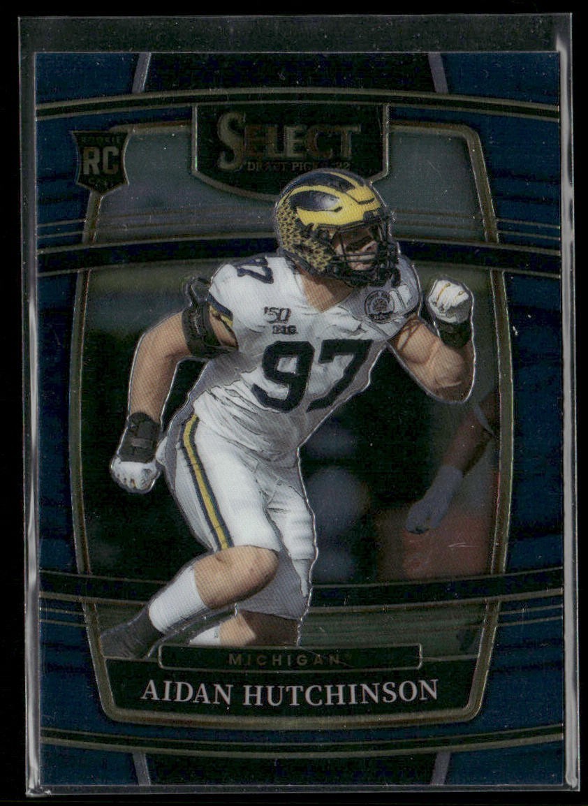 Aidan Hutchinson Player Lot Bundle 10 Different Football Cards AH002 Lions 6RC back