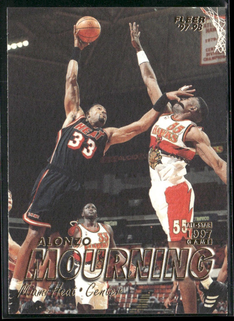 Alonzo Mourning Player Lot Bundle 10 Different Basketball Cards AM002 Heat back