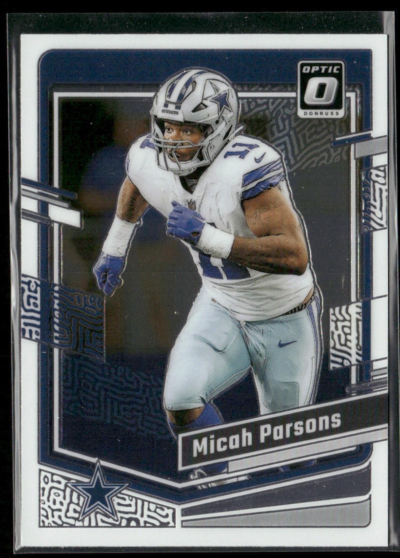 Micah Parsons Player Lot Bundle 10 Different Football Cards MP002 Cowboys 2 RC back