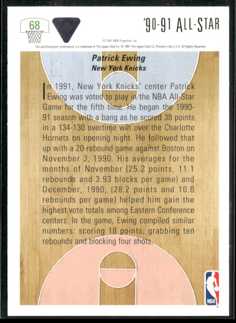 Patrick Ewing Player Lot Bundle 10 Basketball Cards PE001 New York Knicks back