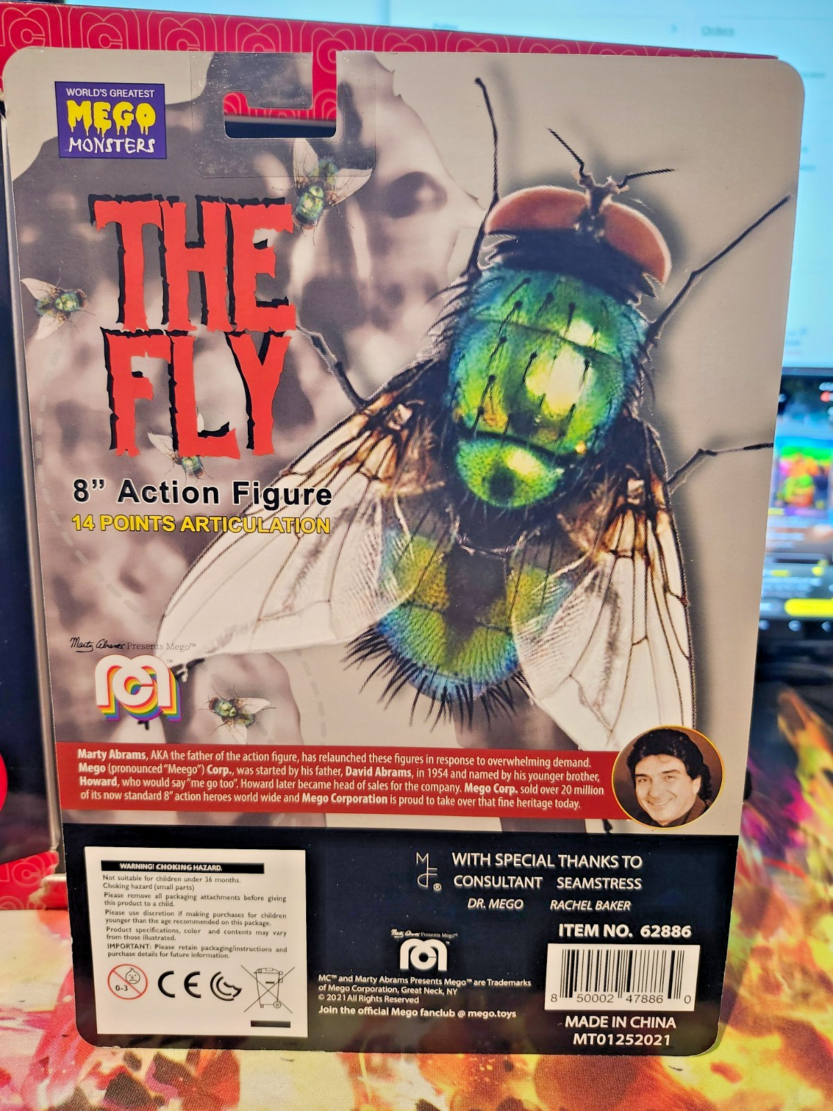 MEGO Horror and Legend 2-Pack | Werewolf and The Fly 8" With MEGO Gold Coin back