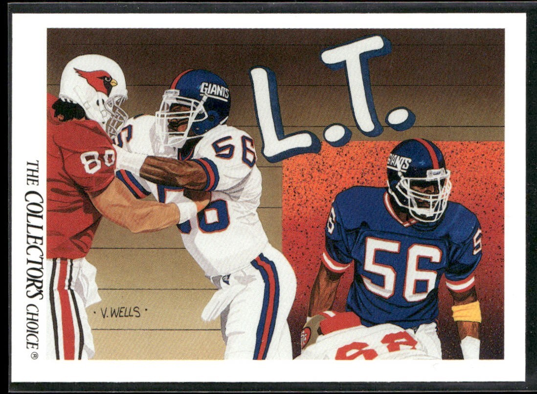 Lawrence Taylor Player Lot Bundle 10 Different Football Cards LT002 Giants back