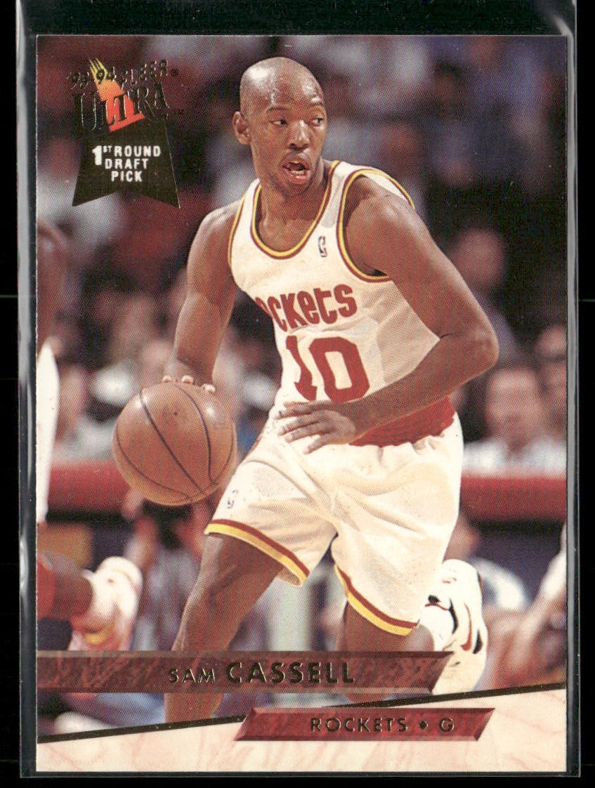 Sam Cassell Player Lot Bundle 10 Basketball Cards SC003 Rockets Nets 2 RC back