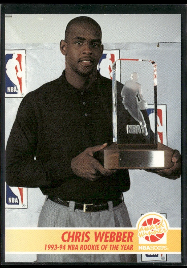 Chris Webber Player Lot Bundle 10 Basketball Cards CW002 Warriors 1 RC back