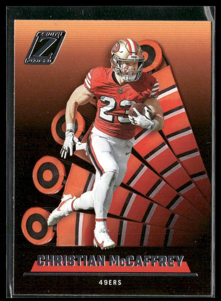 Christian McCaffrey Player Lot Bundle 10 Different Football Cards CM002 back