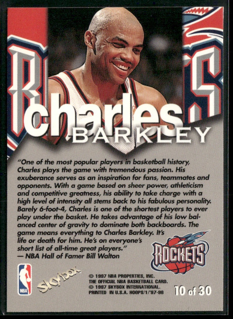 "Sir" Charles Barkley Player Lot Bundle 10 Basketball Cards CB005 Suns Sixers back