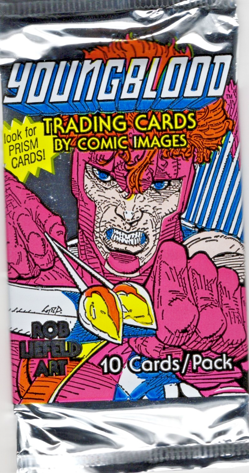 1992 Comic Images Youngblood Trading Cards Pack Factory Sealed Look for PRISMS🔥 front
