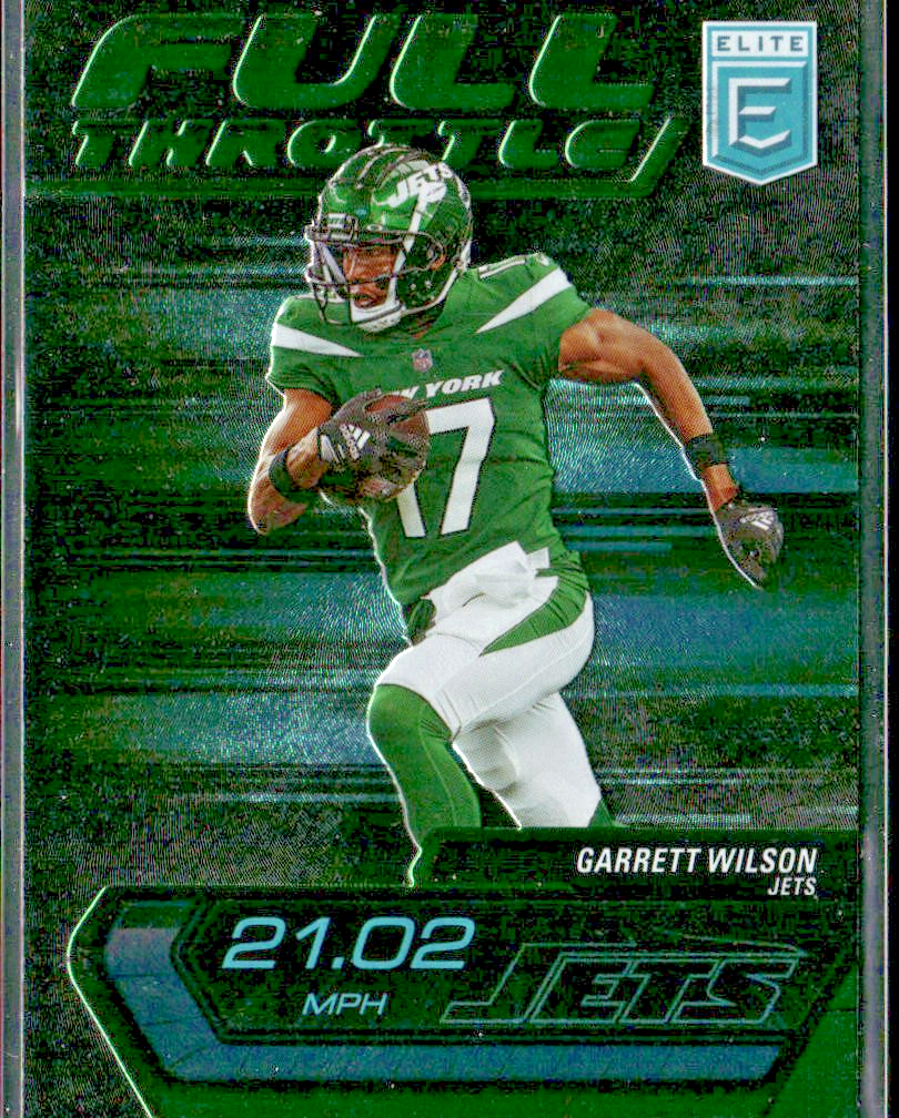 Garrett Wilson Player Lot Bundle 10 Different Football Cards GW001 Jets 1 RC front
