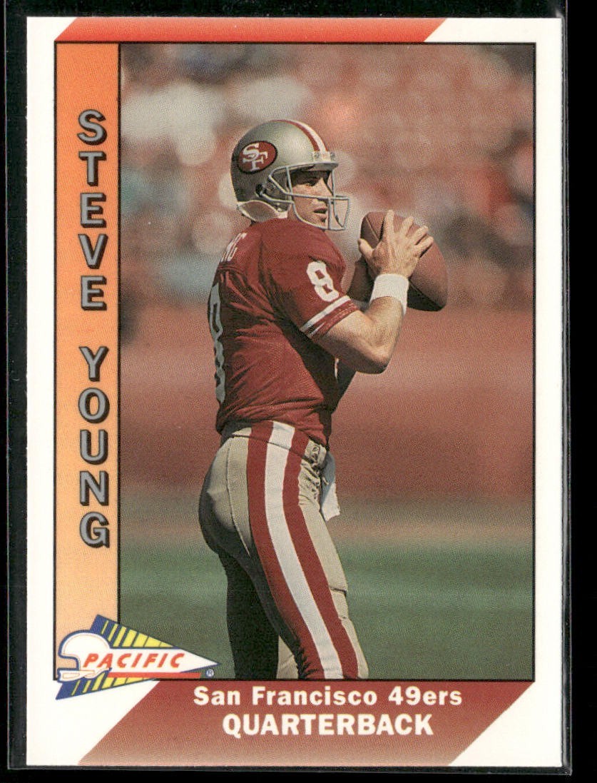 Steve Young Player Lot Bundle 10 Different Football Cards SY003 49ers back