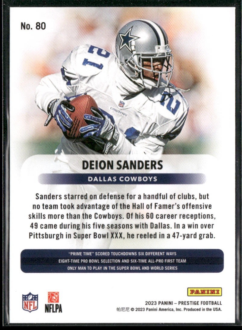 Deion Sanders Player Lot Bundle 10 Different Football Cards DS003 Falcons 49ers back