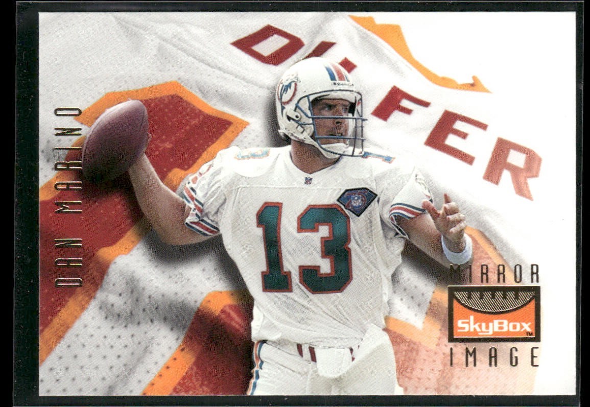 Dan Marino Player Lot Bundle 10 Different Football Cards DM002 Dolphins back