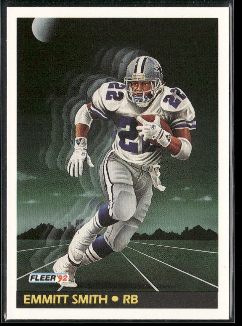 Emmitt Smith Player Lot Bundle 10 Different Football Cards ES001 Cowboys 1 RC back
