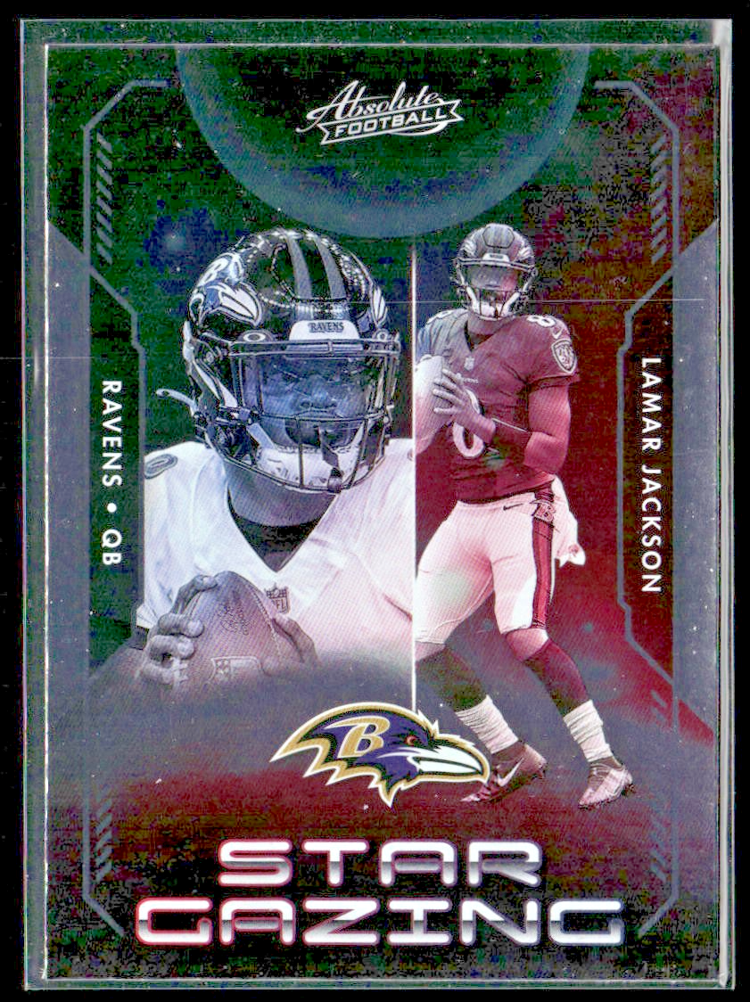 Lamar Jackson Player Lot Bundle 10 Different Football Cards LJ004 Ravens front