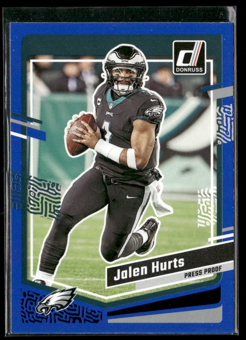 Jalen Hurts Player Lot Bundle 10 Different Football Cards JH004 Eagles back