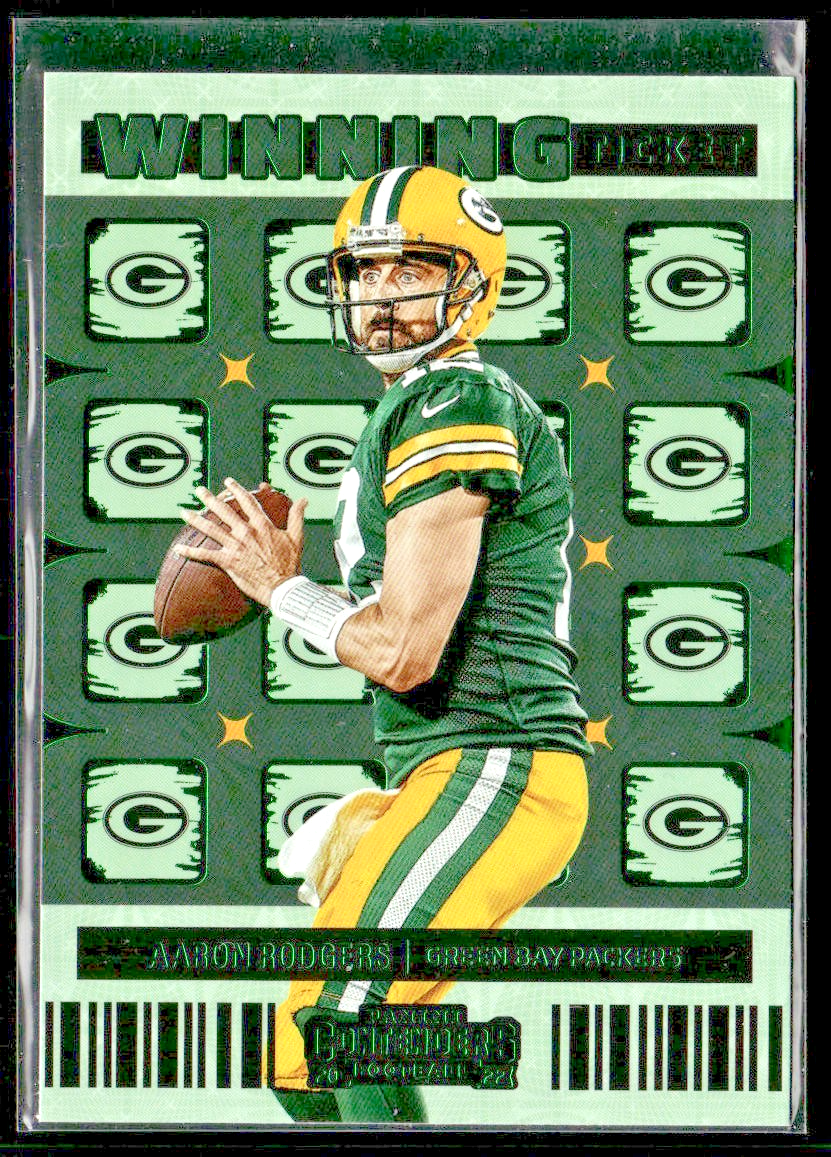 Aaron Rodgers Player Lot Bundle 10 Different Football Cards AR003 Packers Jets front